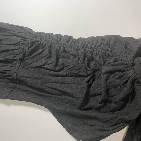 NWT Free People In a Dream Ruched Linen Blend Crop Top - Picture 7 of 10